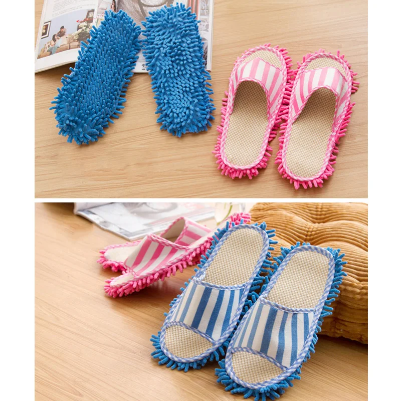 B унисекс моющиеся Тапочки для уборки пыли тапочки из микрофибры дома