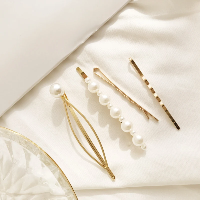 1 Набор шпильки для укладки волос минималистичные металлические геометрические