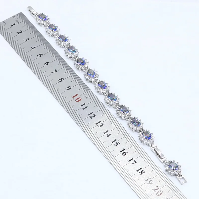 Комплект из колье серёг и браслета серебристого цвета|Ювелирные наборы для