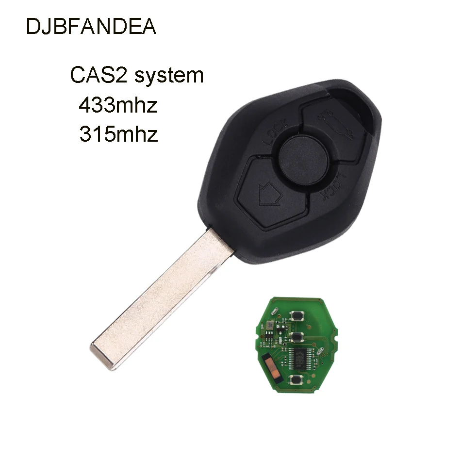 DJBFANDEA 3 кнопки 315 МГц 433 Мгц дистанционный ключ для BMW CAS2 CAS X3 X5 Z3 Z4 Z8 3/5/6/7 серии с