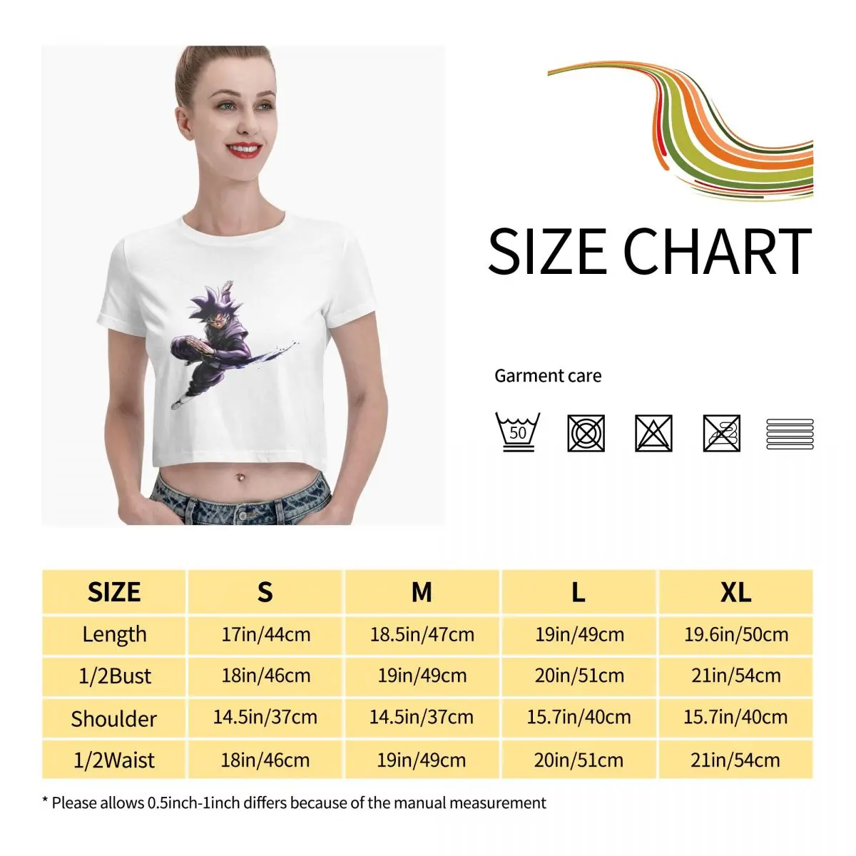 

Anime Fans Goku 17 woman T Shirts Soft and comfortable Short sleeveRound neck T-shirt