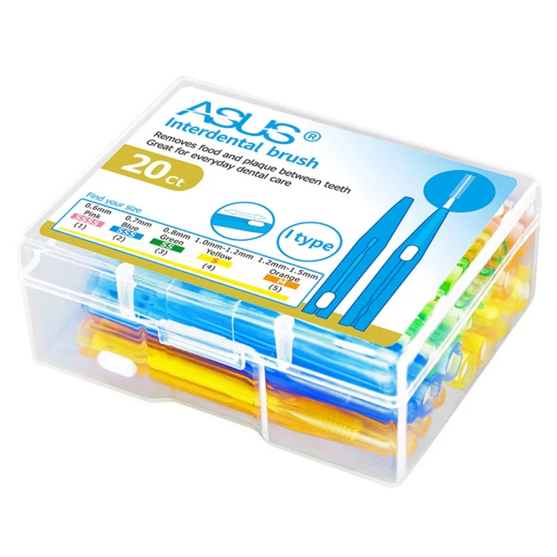 

Hot Oral Care 20 Pcs/Pack Push-Pull Interdental Brush Gum Interdental Tooth Brush Orthodontic Wire Brush Toothbrush Toothpick