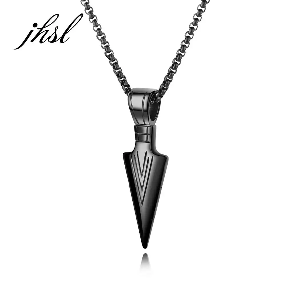 

JHSL New Style European And American Cool Men's Stainless Steel Necklace Pendant Small Jewelry Wholesale Dropship