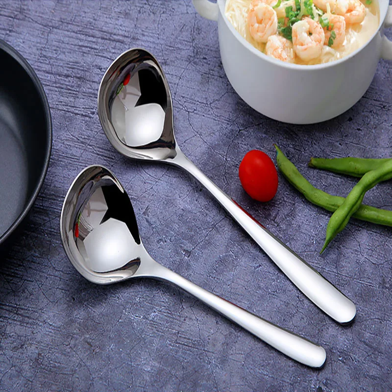 Ложка суповая из нержавеющей стали утолщенная креативная столовая посуда