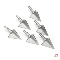 6912pcs fixed 3 blades broadhead arrowhead 100 grain stainless alloy arrow head x3x5 archery point tips