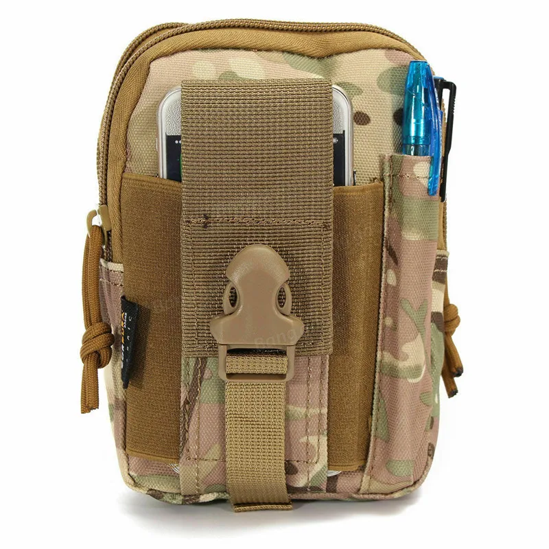 CP Camouflage Мужская Горячая тактическая охотничья сумка Molie, поясная сумка, поясная сумка, военная камуфляжная мини поясная сумка - Цвет: CP Camouflage