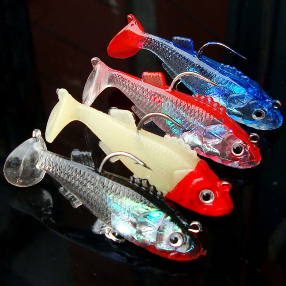 2 шт. Реалистичная рыболовная приманка из ПВХ новое поступление 5 см 8 г Мягкая