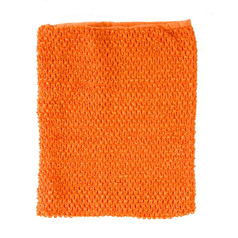 Orange 20x20cm 1 шт., 20x20 см, 8 дюймов, эластичная трикотажная юбка-пачка на груди с подкладкой «кроше» для самостоятельной сборки, платье с пайетками, юбка, Рождественская фатиновая кружевная ткань - Color: Orange 20x20cm