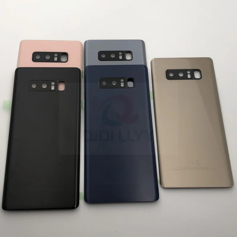 Для SAMSUNG Galaxy Note 8 N950 N950F Задняя стеклянная крышка батарейного отсека задняя дверь