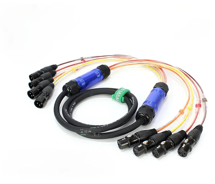 

1Pcs Taiwan SREXACT multi-channel audio and video cable line concert band signal extension cable 4 XLR balanced