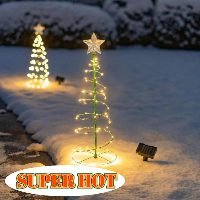 

Светильник для рождественской елки YLANT, Рождественская елка на спирали, светодиодный светильник для улицы, светильник для рождественской е...