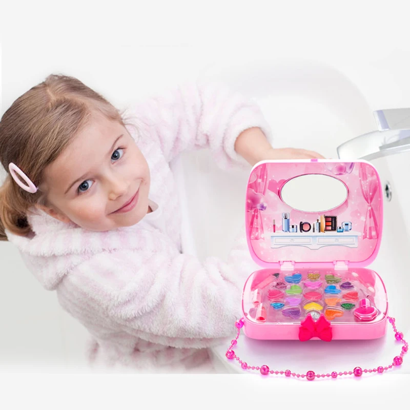 Набор детских игрушек для макияжа принцесса ролевые игры розовый макияж набор