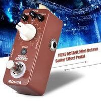 mooer guitar effect pedal pure octave guitar pedal precise polyphonic octave 11 octave modes mini octave modes true bypass full