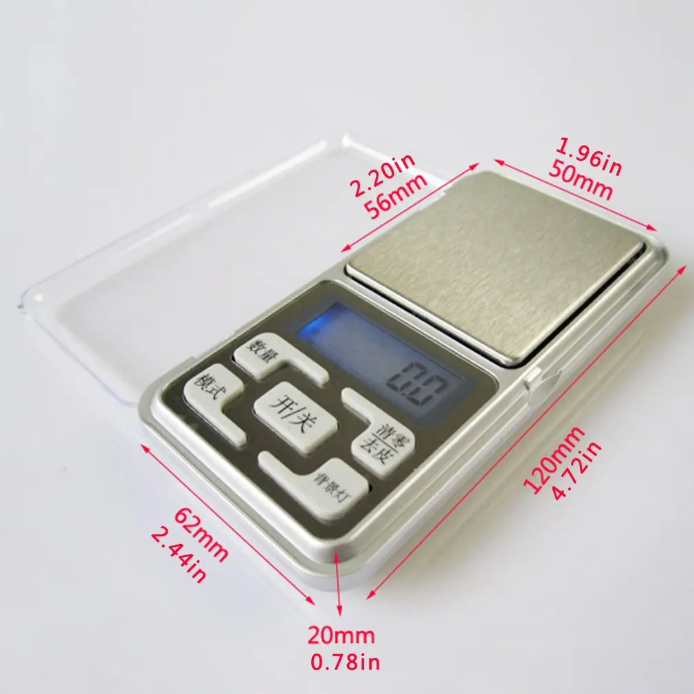 

200g/500g X 0.01g Jewelry Pocket MIni Scales High Precision Gold Diamond Jewelry weight Balance Electronic LCD Scales
