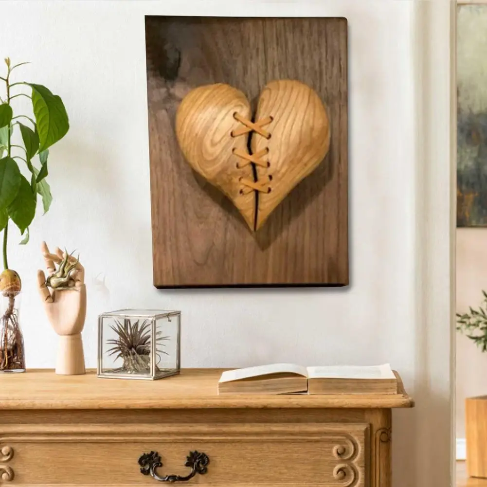 

Acrylic Broken Heart Sewing Heart Shape Art Wall Decoration For Living Room TV Background Decor Room
