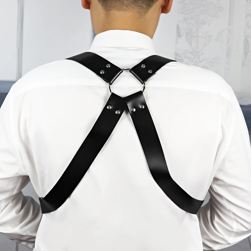 Портупея мужская кожаная портупея для тела пикантный бандажный наряд