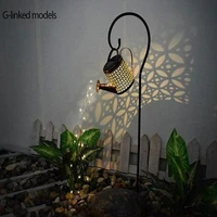 solar led watering can lamp garden decoration outdoor ornaments for yard garden patio solar fairy light string decorative lights