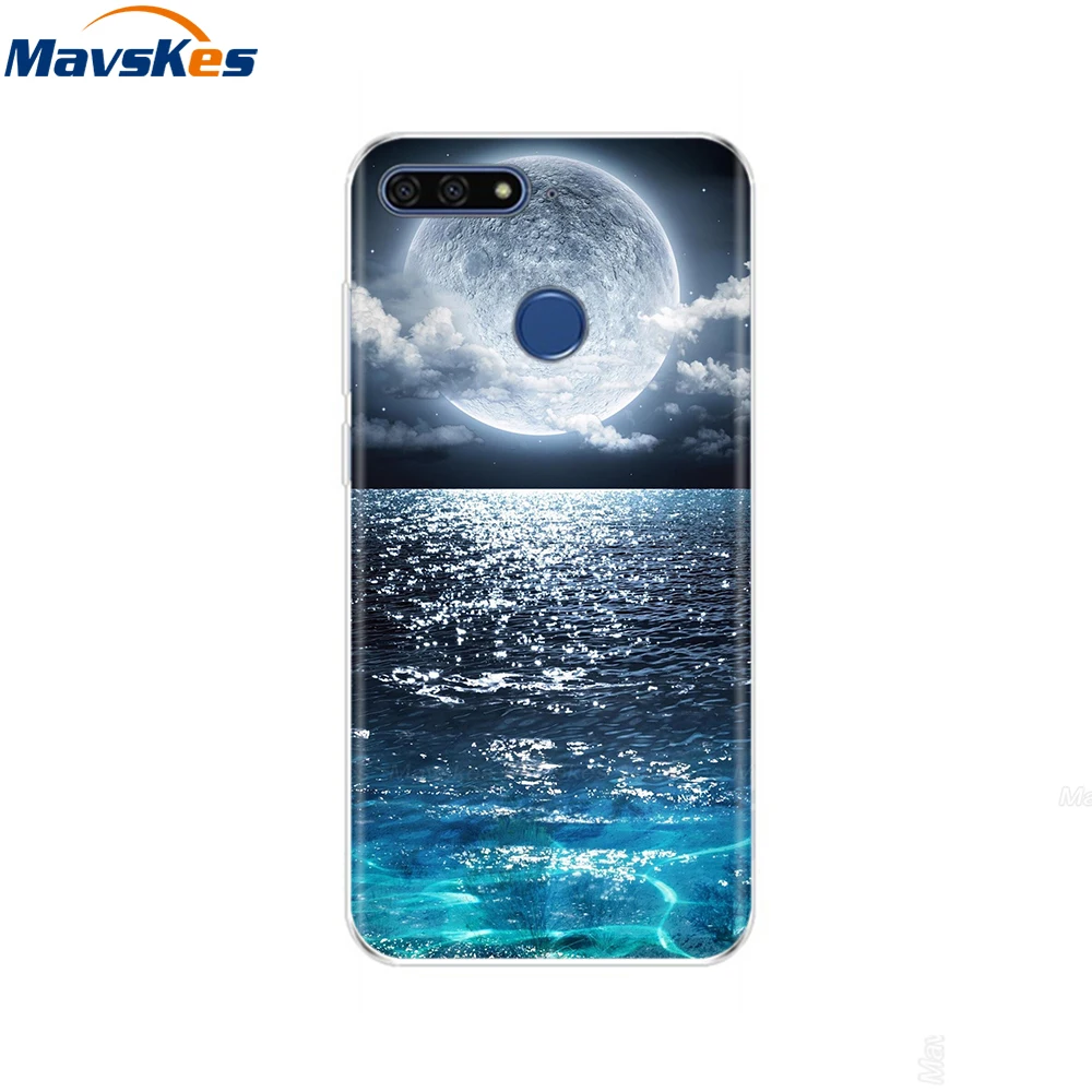 35 Чехол для huawei Honor 7C, чехол на huawei Honor7C, 5,7 дюймов, мягкий силиконовый чехол для телефона huawei Honor 7C, Aum-L41, чехлы из ТПУ - Цвет: 35