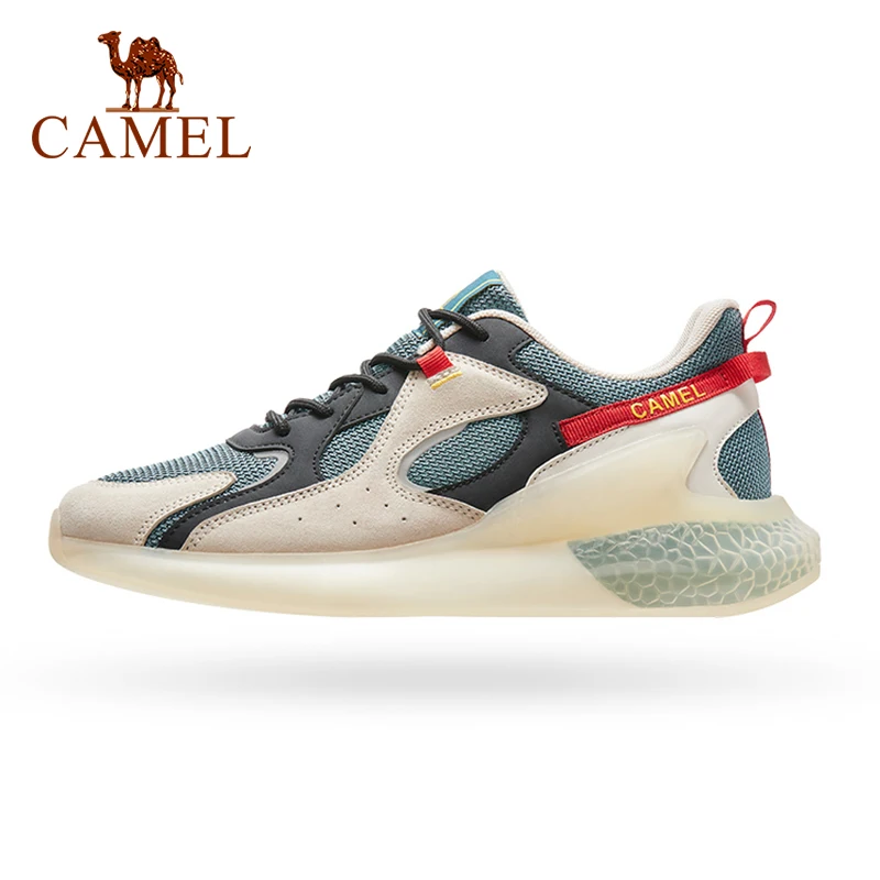 Мужская Спортивная обувь CAMEL, дышащая обувь для тренировок, кроссовки для бега, повседневная обувь на шнуровке для фитнеса, тренажерного зал.