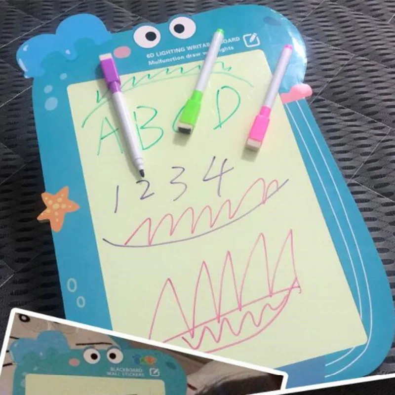 1 шт. 2 в светодиодный световой доска для рисования Magic рисовать с светильник