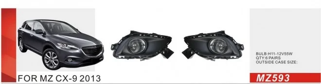 

Qirun fog lamp assembly lights+covers+wires+switch for MAZDA CX-9