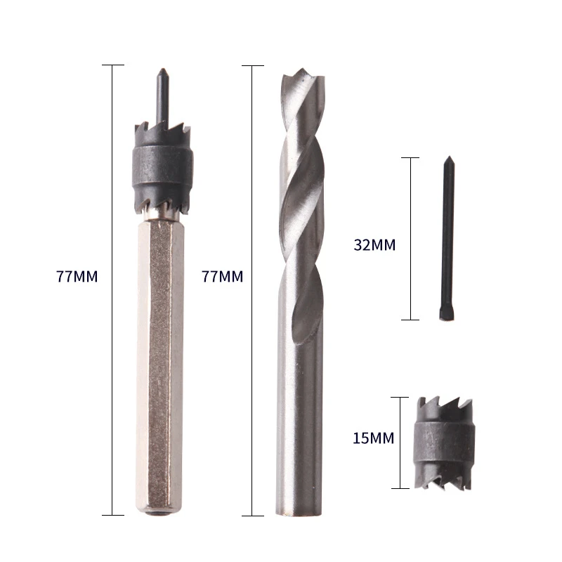 

9/13Pcs Spot Weld Cutter Hole Opener Set Drill Bit High Speed Steel Hex Shank Welding Drilling Tool Fittings