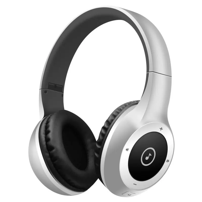 Новые Беспроводные спортивные наушники, Bluetooth гарнитура, стерео наушники, регулируемые наушники с микрофоном, поддержка TF карты для телефона - Цвет: Серебристый