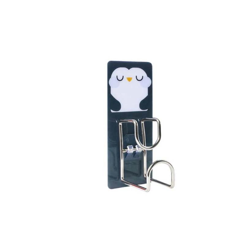 

Kitchen Bathroom Wall Mounted Strong Adhesive Hook Door Sticky Hanger Holder Stainless Steel+PVC Wall Hook Wash Basin Holder