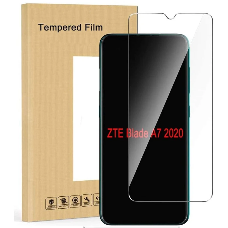 9H для ZTE Blade A7 2020 прозрачное закаленное стекло защиты экрана A 72020 ультратонкое