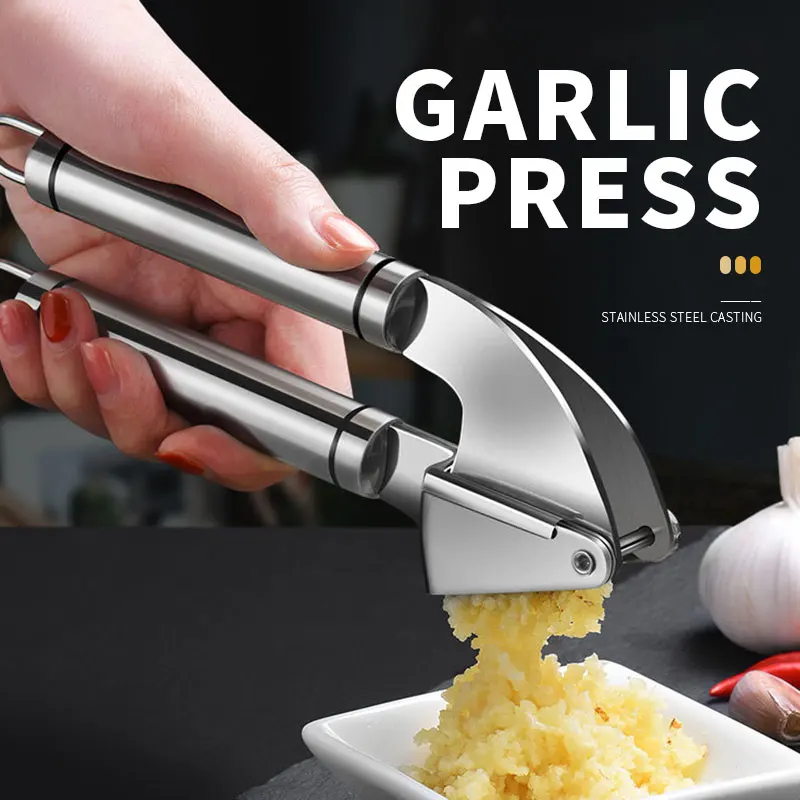 Ручной многофункциональный пресс для чеснока из нержавеющей стали имбиря