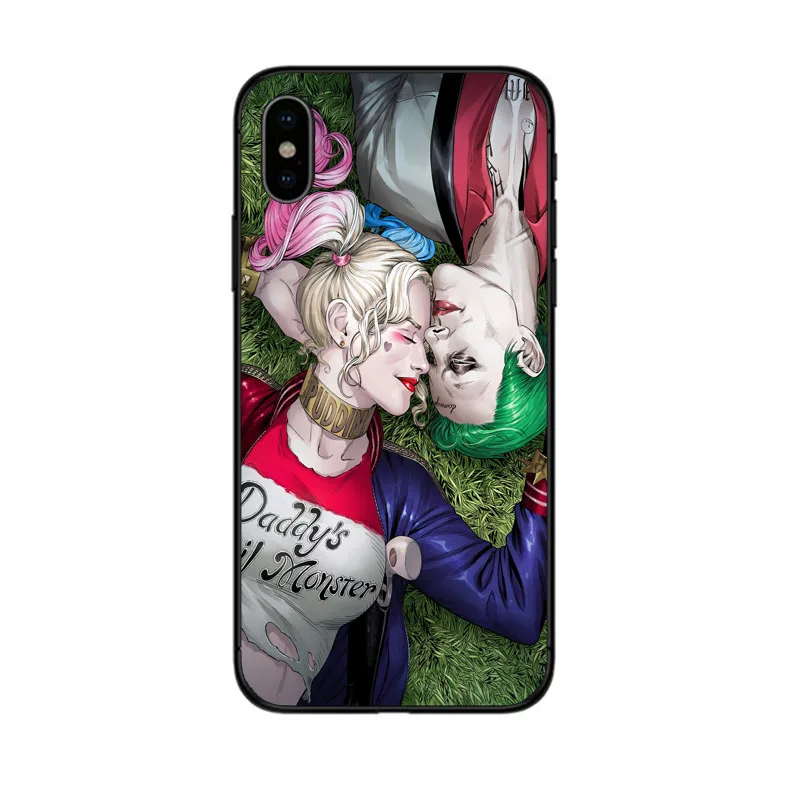 Марвел из Мстителей Харли Куинн чехол для телефона iphone SE XR 5 6 5s X 7 8 6S PLUS XS MAX Чехлы