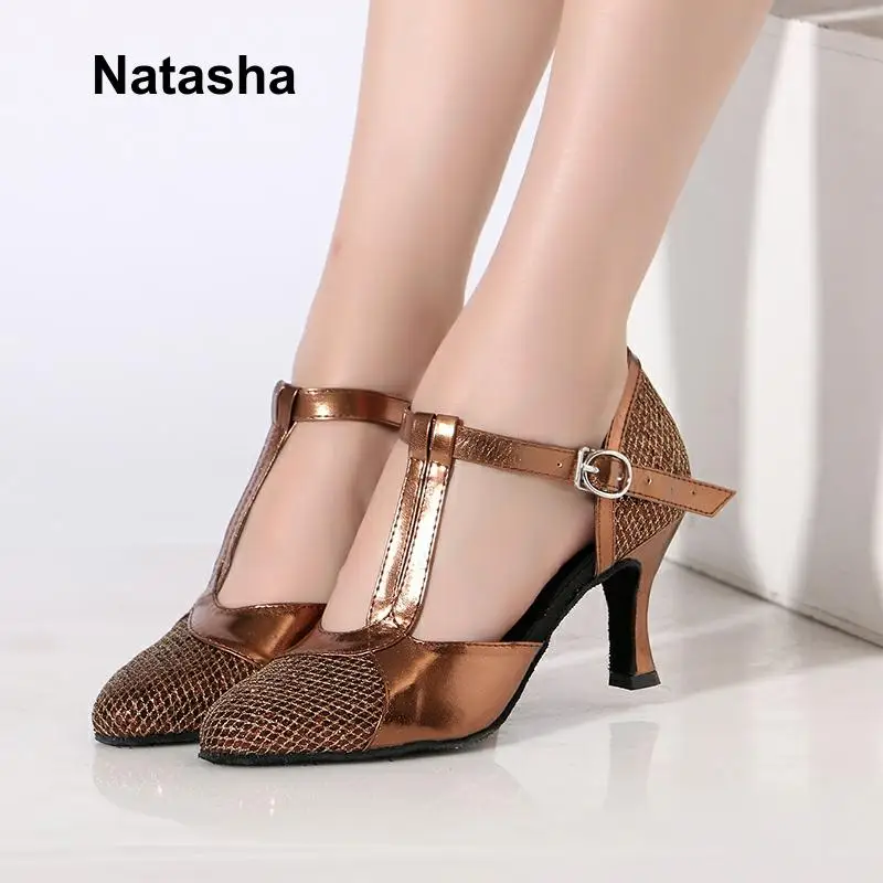 Черные и серебряные танцевальные туфли Natasha shrapnel ray Международная обувь для