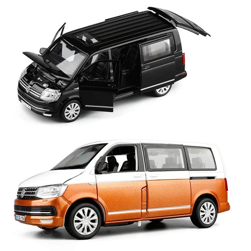 Коллекционная модель автомобиля Т6 Van с подсветильник кой и звуком 1/32 разные