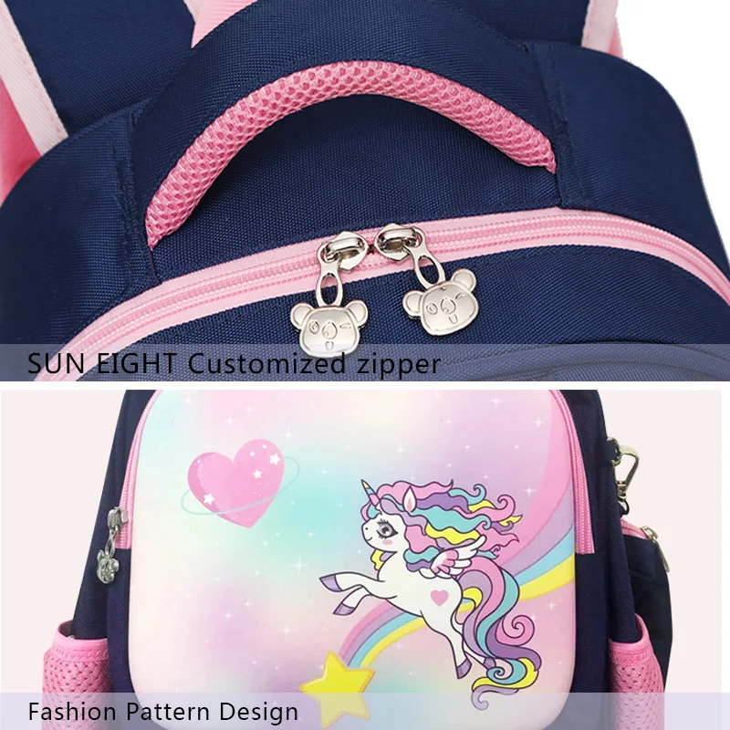 SUN EIGHT Fashion Children School Bags Girls Backpack Waterproof Primary Students Book Bag Orthopedic Back