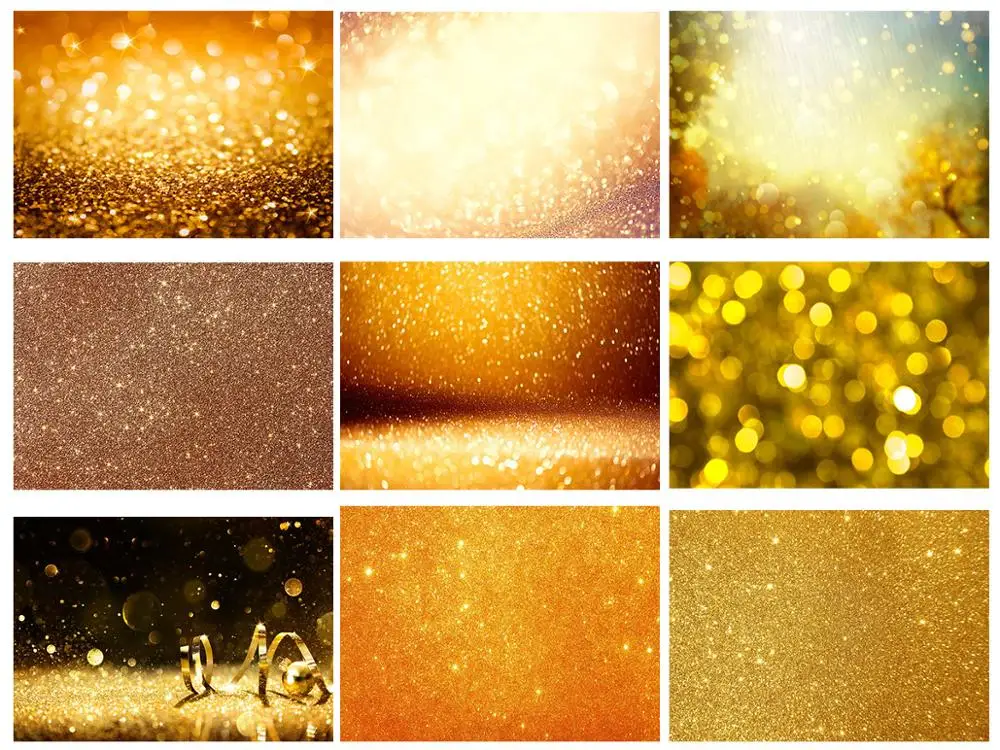 Сияющим золотистым звездного неба Фоны для фотография вечеринка на день