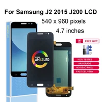 4 7 super amoled for samsung galaxy j2 2015 j200 j200f j200h lcd display touch screen digitizer assembly replacement parts