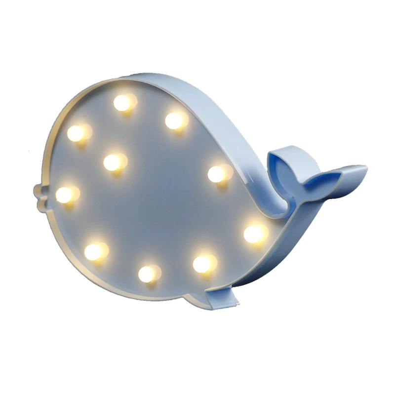 Высококачественный праздничный пластиковый светильник в форме Кита 16 5