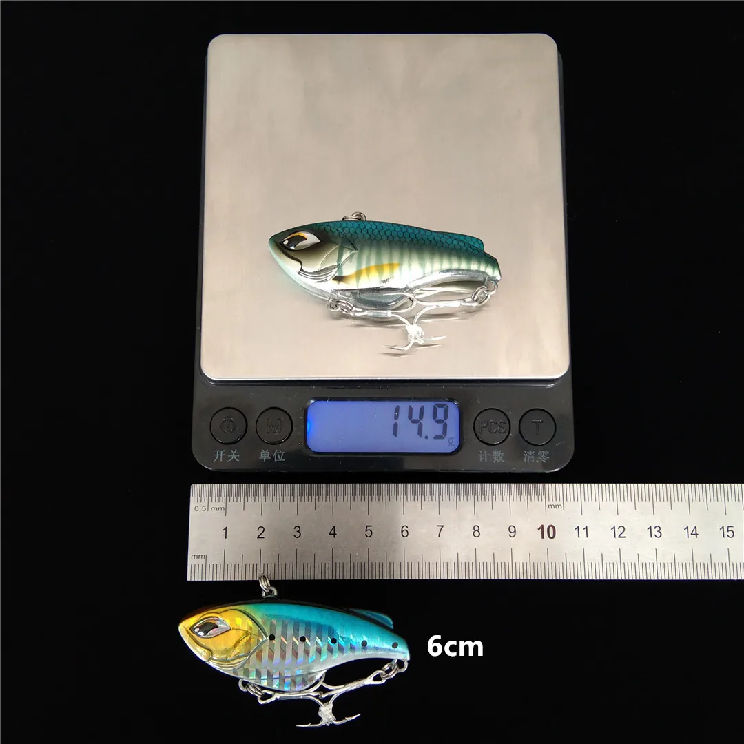

Noeby 2PCS Wobbler Fishing Lures 62mm 14g Sound Lipless Crankbait Vibration Artificial Hard Bait for Pike Bass Fishing Lure