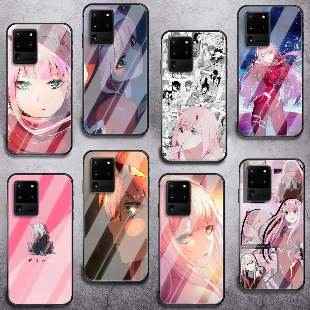 

Anime Zero Two 002 Darling Franxx Tempered Glass Phone Case For Samsung Galaxy Note S 8 9 10 20 21 E Plus Ultra M 31 51 FE Cover
