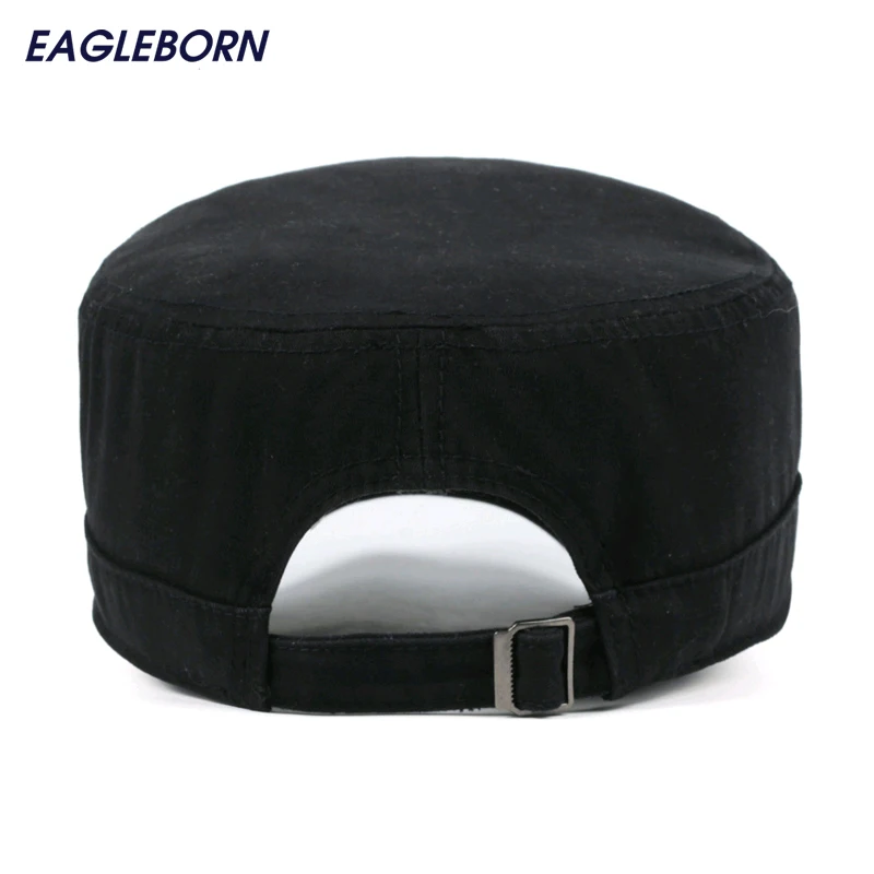 Мужская винтажная армейская шапка черная или серая военная из 100% хлопка с