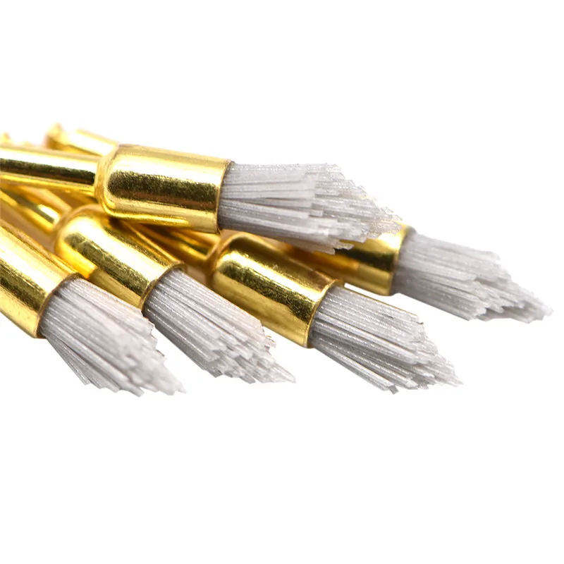 10 шт. зубная полировальная щетка материал глинозема плоская острая чаша