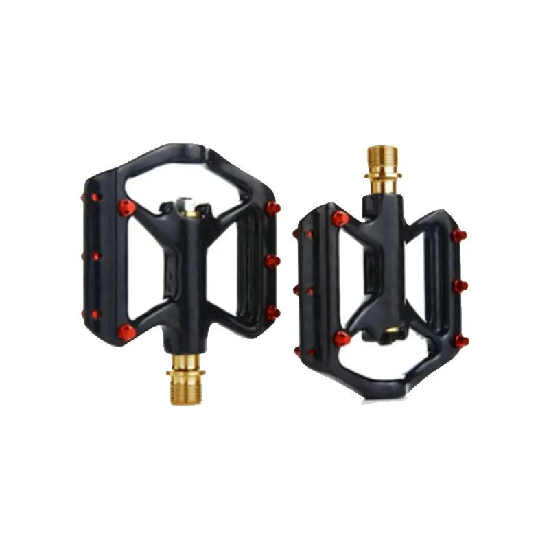 

Rrskit Non-Slip UltraLight Pedals Lightweight Carbon Fiber Platform Titanium Axle Three Bearing MTB Road Bike Pedal Accessories