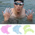 Силиконовые ласты для ручного плавания, ласты для плавания, ладони, перчатки для плавания, весло-перчатки, 3 цвета