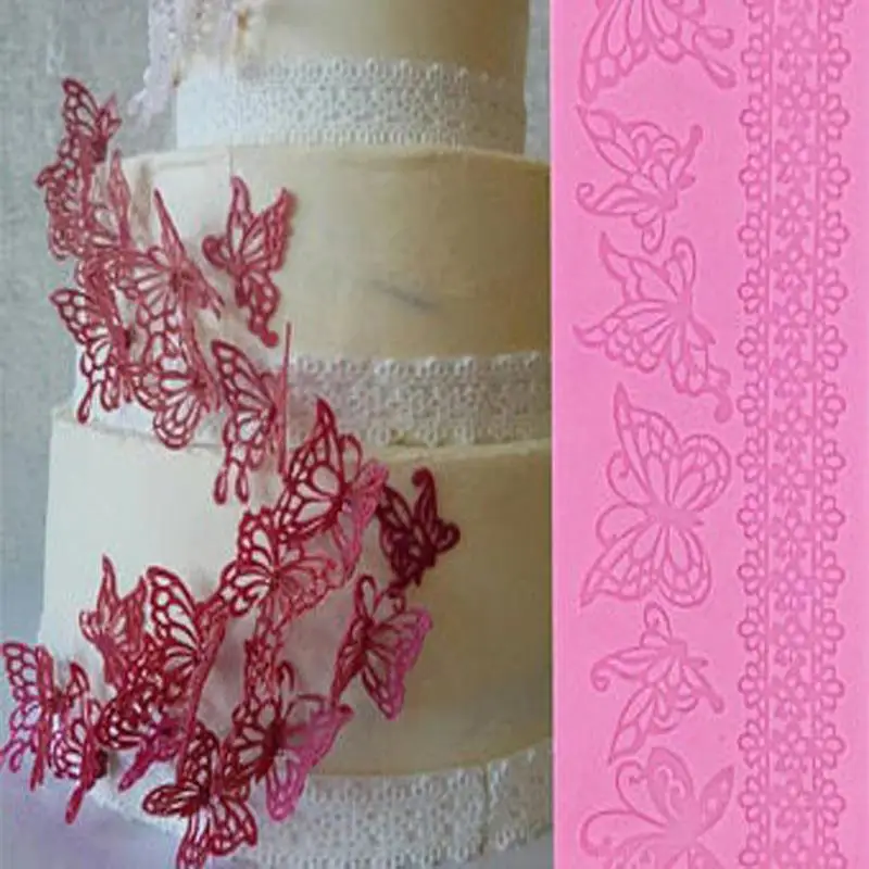 Инструмент для украшения торта 3D форма пустотелая цветочного кружева пищевой