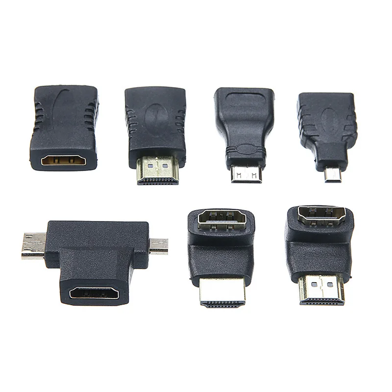 В продаже 7 шт черный совместимому с HDMI адаптер Pro Мини Micro SIM Card соединитель