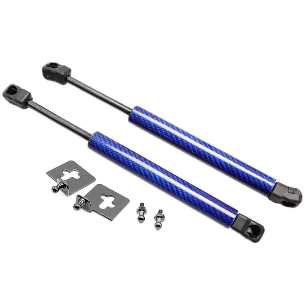 blue carbon fiber Для Infiniti QX4/Nissan Terrano Regulus 1996-2004 передний капот из углеродного волокна изменить газовые счетчики Лифт Поддержка амортизаторы - Цвет: blue carbon fiber