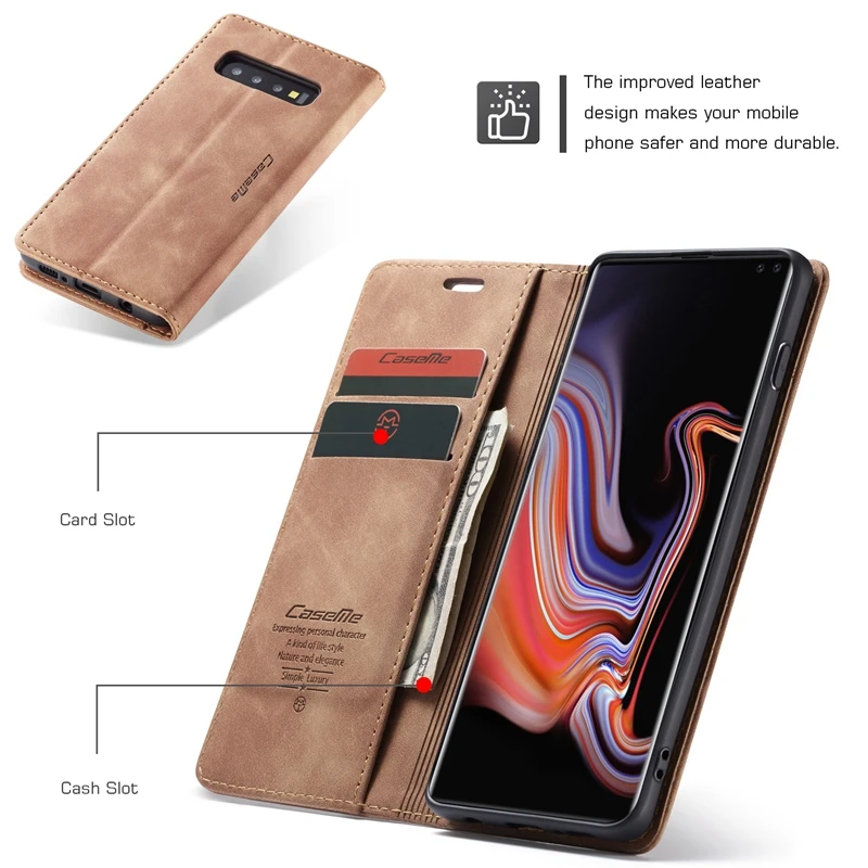 Чехол S10e для Samsung Galaxy S10 роскошный кожаный флип-чехол S 10 Plus S10E чехол телефона |