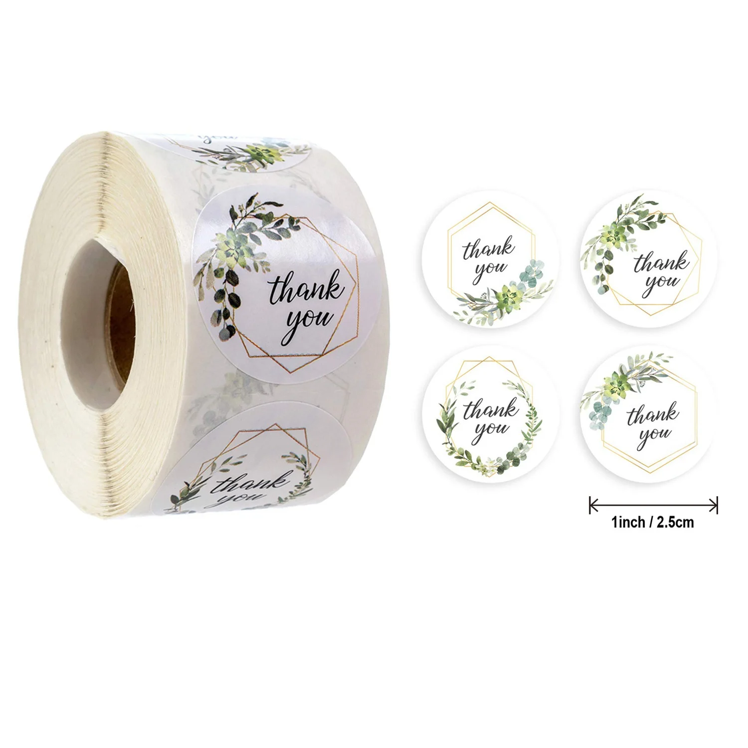 

500pcs 1inch Thank You Stickers Handmade Gift Seal Labels Self Adhesive Sticker Birthday Wedding Christmas Party Supplies