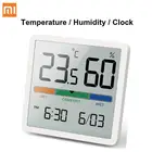 Бесшумные часы Xiaomi Miiiw с датчиком температуры и влажности для дома и дома, высокоточные часы для детской комнаты, монитор температуры CF, экран 3,34 дюйма