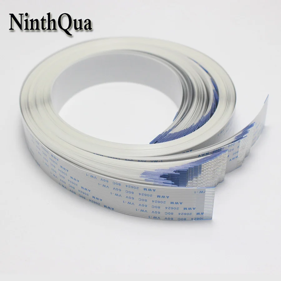 

1PCS 600/800/1000/1200mm Flat flexible cable FFC FPC LCD Wire 1.0mm pitch A B AWM 20624 80C 60V VW-1 4/5/6/8/10/20/30/12Pin ect